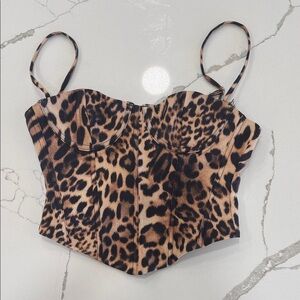 White Fox Boutique Animal Print Camisole